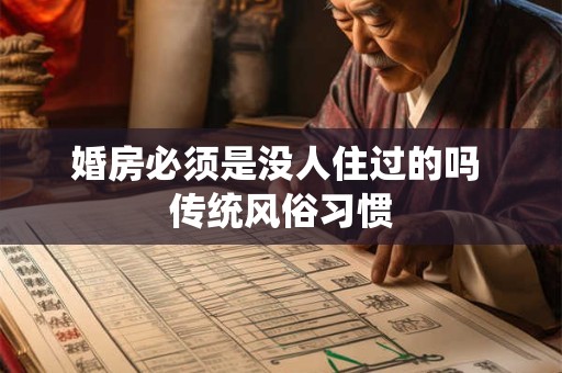 婚房必须是没人住过的吗 传统风俗习惯 婚房必须是没人住过的吗 传统风俗习惯