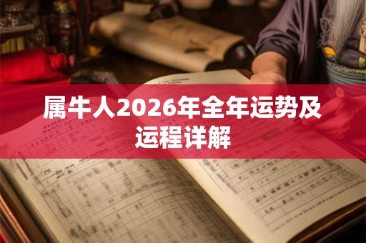 属牛人2026年全年运势及运程详解 属牛人2026年全年运势及运程详解