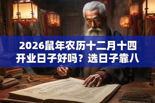 2026鼠年农历十二月十四开业日子好吗?选日子靠八字五行 2026鼠年农历十二月十四开业日子好吗?选日子靠八字五行