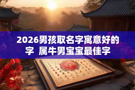 2026男孩取名字寓意好的字 属牛男宝宝最佳字 2026男孩取名字寓意好的字 属牛男宝宝最佳字