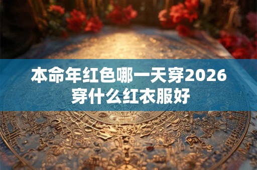 本命年红色哪一天穿2026 穿什么红衣服好 本命年红色哪一天穿2026 穿什么红衣服好