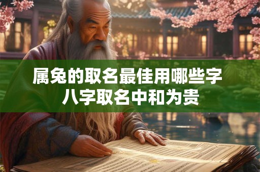 属兔的取名最佳用哪些字 八字取名中和为贵
