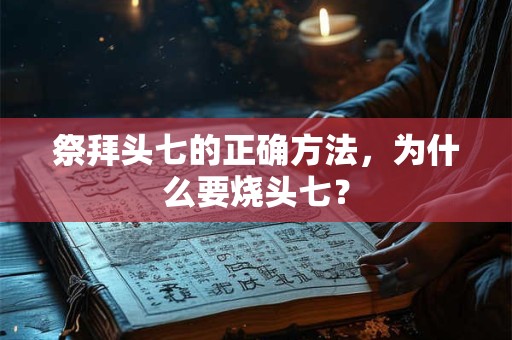 祭拜头七的正确方法，为什么要烧头七？
