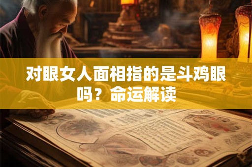 对眼女人面相指的是斗鸡眼吗?命运解读 对眼女人面相指的是斗鸡眼吗?命运解读