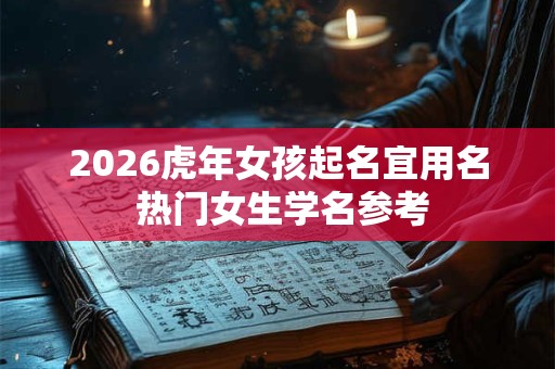 2026虎年女孩起名宜用名 热门女生学名参考