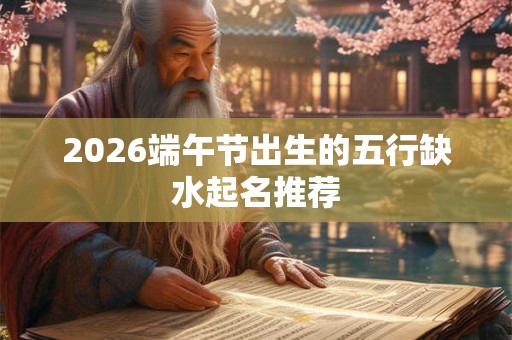 2026端午节出生的五行缺水起名推荐 2026端午节出生的五行缺水起名推荐