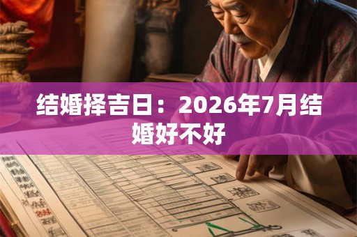 结婚择吉日:2026年7月结婚好不好 结婚择吉日:2026年7月结婚好不好