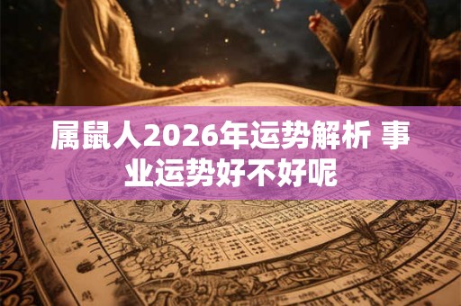属鼠人2026年运势解析 事业运势好不好呢