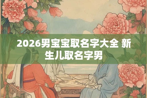 2026男宝宝取名字大全 新生儿取名字男
