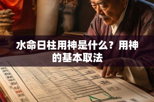 水命日柱用神是什么？用神的基本取法