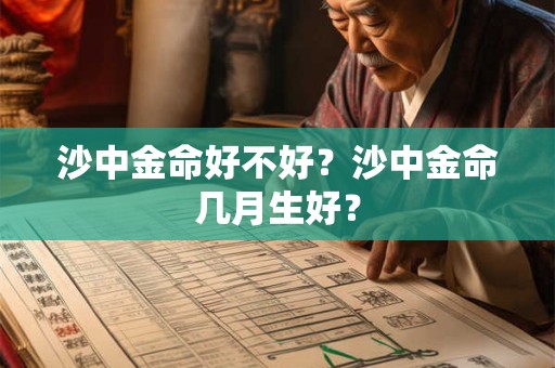 沙中金命好不好?沙中金命几月生好? 沙中金命好不好?沙中金命几月生好?