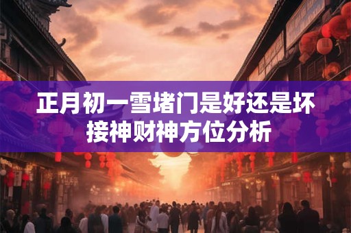 正月初一雪堵门是好还是坏 接神财神方位分析