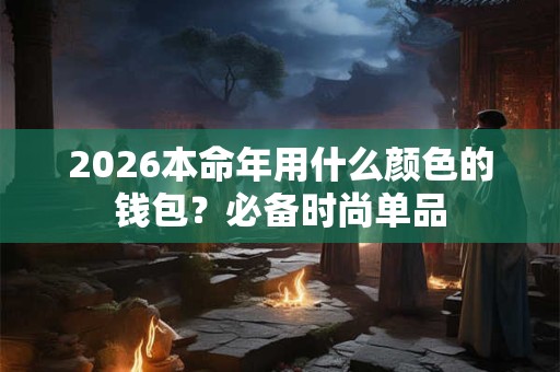 2026本命年用什么颜色的钱包？必备时尚单品