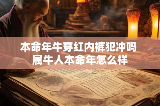 本命年牛穿红内裤犯冲吗 属牛人本命年怎么样