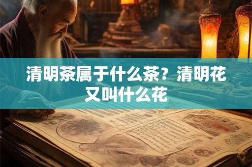 清明茶属于什么茶？清明花又叫什么花