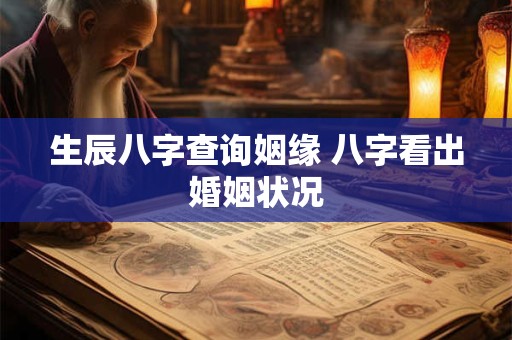 生辰八字查询姻缘 八字看出婚姻状况