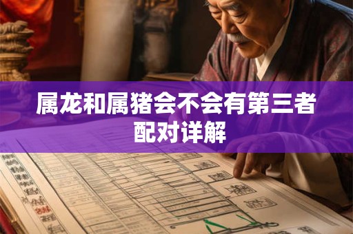 属龙和属猪会不会有第三者 配对详解