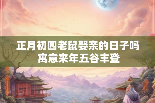 正月初四老鼠娶亲的日子吗 寓意来年五谷丰登