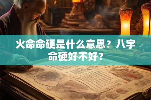 火命命硬是什么意思?八字命硬好不好? 火命命硬是什么意思?八字命硬好不好?