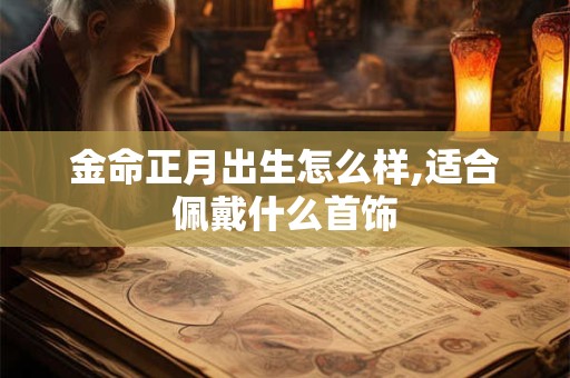 金命正月出生怎么样,适合佩戴什么首饰