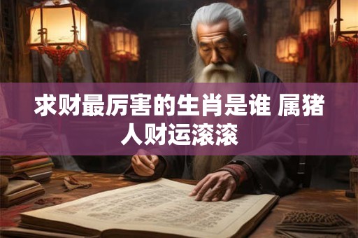 求财最厉害的生肖是谁 属猪人财运滚滚