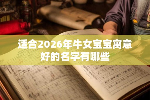 适合2026年牛女宝宝寓意好的名字有哪些
