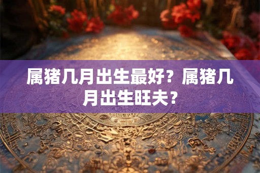 属猪几月出生最好?属猪几月出生旺夫? 属猪几月出生最好?属猪几月出生旺夫?