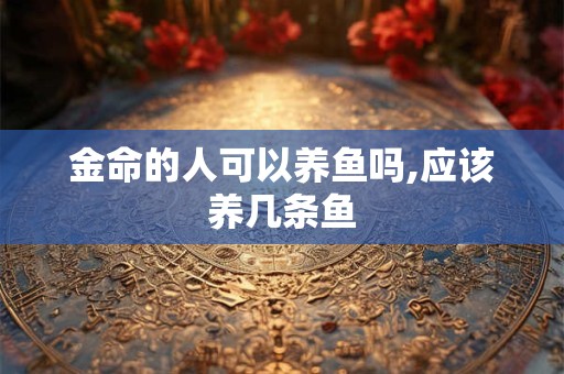 金命的人可以养鱼吗,应该养几条鱼