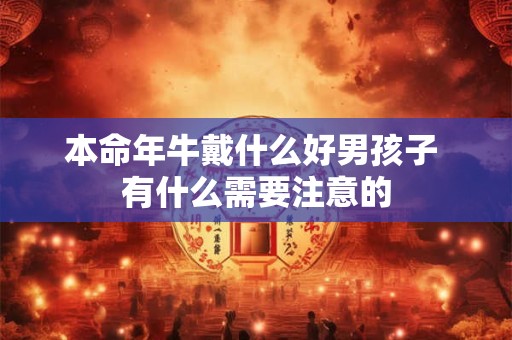 本命年牛戴什么好男孩子 有什么需要注意的 本命年牛戴什么好男孩子 有什么需要注意的