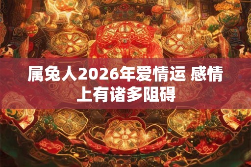 属兔人2026年爱情运 感情上有诸多阻碍 属兔人2026年爱情运 感情上有诸多阻碍