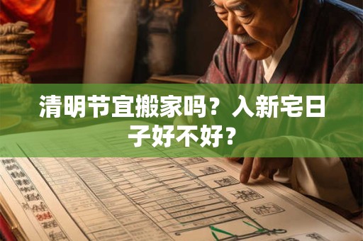 清明节宜搬家吗？入新宅日子好不好？