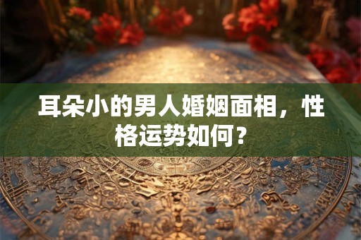 耳朵小的男人婚姻面相,性格运势如何? 耳朵小的男人婚姻面相,性格运势如何?