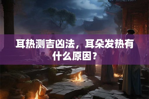 耳热测吉凶法,耳朵发热有什么原因? 耳热测吉凶法,耳朵发热有什么原因?