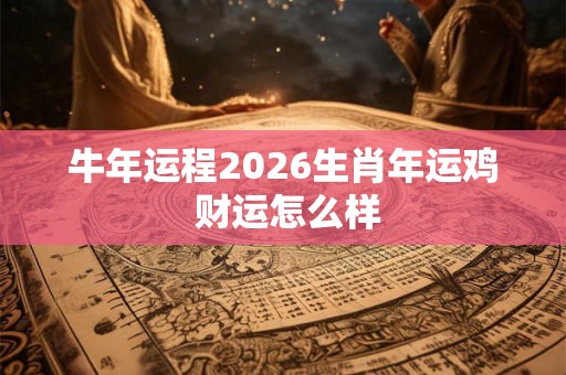 牛年运程2026生肖年运鸡 财运怎么样 牛年运程2026生肖年运鸡 财运怎么样