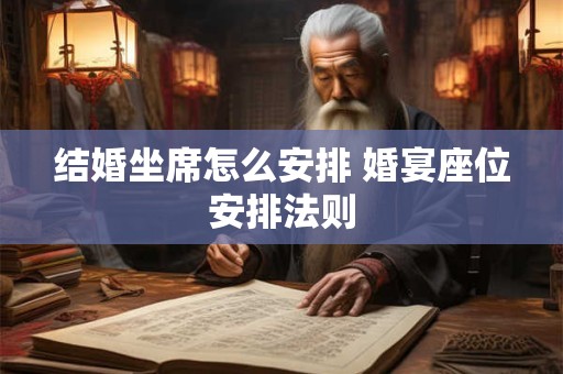 结婚坐席怎么安排 婚宴座位安排法则