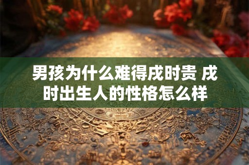 男孩为什么难得戌时贵 戌时出生人的性格怎么样