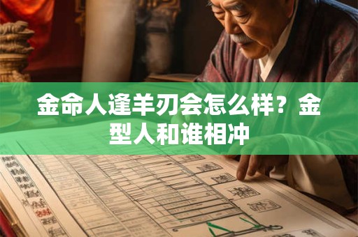 金命人逢羊刃会怎么样？金型人和谁相冲