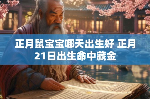 正月鼠宝宝哪天出生好 正月21日出生命中藏金