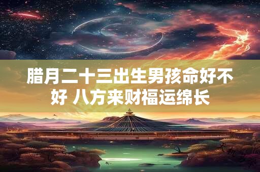 腊月二十三出生男孩命好不好 八方来财福运绵长
