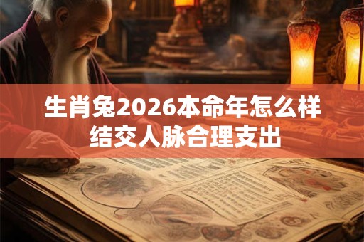 生肖兔2026本命年怎么样 结交人脉合理支出
