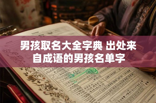 男孩取名大全字典 出处来自成语的男孩名单字 男孩取名大全字典 出处来自成语的男孩名单字