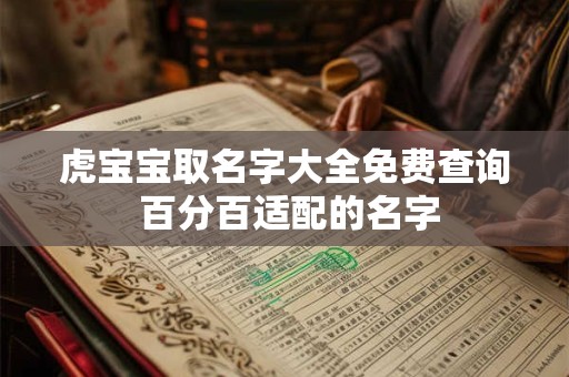 虎宝宝取名字大全免费查询 百分百适配的名字 虎宝宝取名字大全免费查询 百分百适配的名字