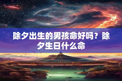 除夕出生的男孩命好吗？除夕生日什么命