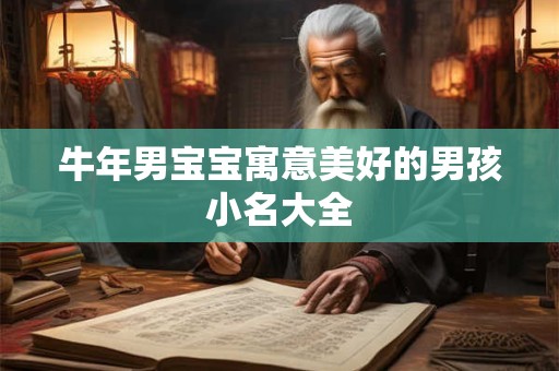 牛年男宝宝寓意美好的男孩小名大全 牛年男宝宝寓意美好的男孩小名大全