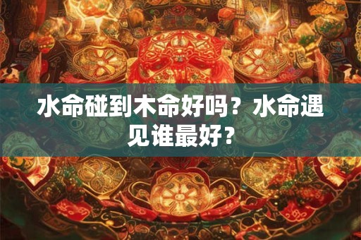 水命碰到木命好吗？水命遇见谁最好？