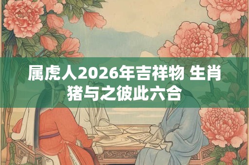 属虎人2026年吉祥物 生肖猪与之彼此六合 属虎人2026年吉祥物 生肖猪与之彼此六合