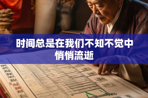 时间总是在我们不知不觉中悄悄流逝 时间总是在我们不知不觉中悄悄流逝