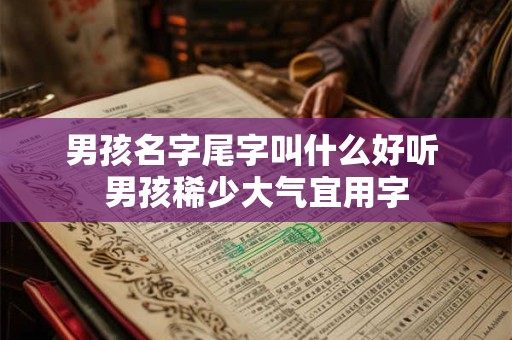 男孩名字尾字叫什么好听 男孩稀少大气宜用字