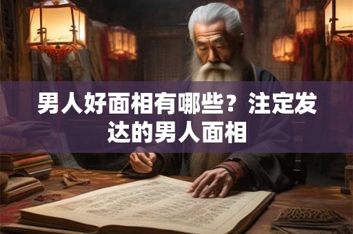 男人好面相有哪些？注定发达的男人面相