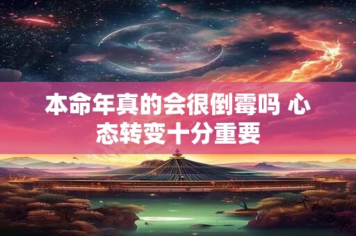 本命年真的会很倒霉吗 心态转变十分重要